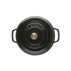 Staub rund gryta i gjutjärn 3,8 l, svart