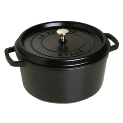 Staub rund gryta i gjutjärn 6,7 l, svart