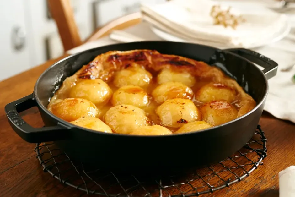 Staub traktörpanna gjutjärn 2 handtag svart, Ø26 cm