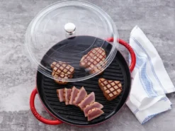 Staub traktörpanna gjutjärn 2 handtag svart, Ø20 cm