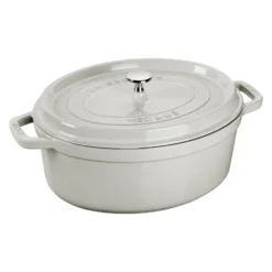 Staub White Truffle gryta oval, 4,2 l