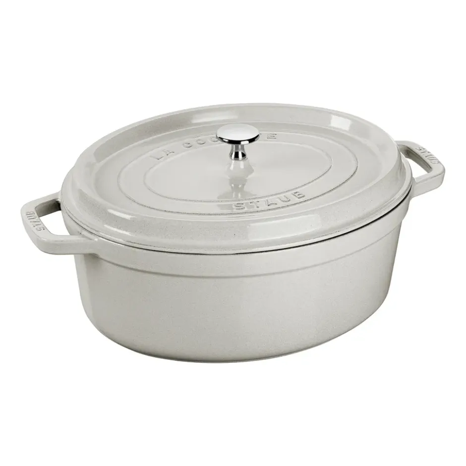 Staub White Truffle gryta oval, 3,2 l