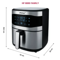 Steba HF8000 Family airfryer 8 L, Rostfritt stål