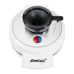 Steba Volcano WE20 belgiskt våffeljärn, Vit