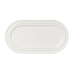Stevns tallrik oval 27,5 cm, Chalk white