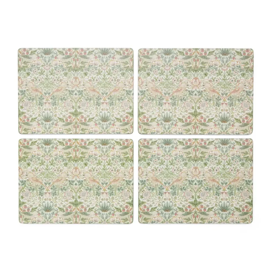 Strawberry Thief bordsunderlägg 30x40 cm 4-pack, Green