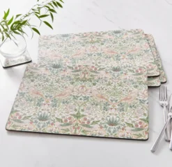 Strawberry Thief bordsunderlägg 30x40 cm 4-pack, Green