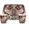 Strawberry Thief mugg och brickset, Brun