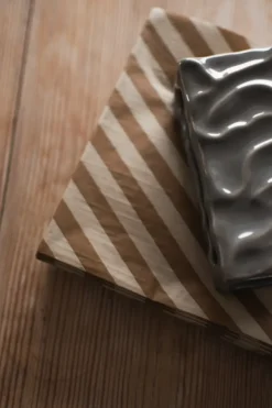 Stripe pappersservett 33x33 cm 20-pack, Nougat
