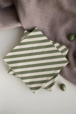 Stripe pappersservett 33x33 cm 20-pack, Green