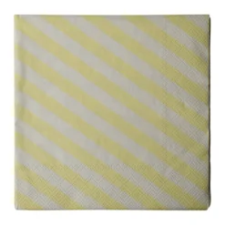 Stripe pappersservett 33x33 cm 20-pack, Creme