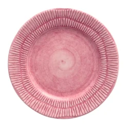 Stripes tallrik Ø21 cm, Rosa