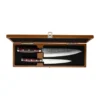 Super Gou knivset 2-delar schatull, Natur-röd-svart, 20 cm, 12,5 cm