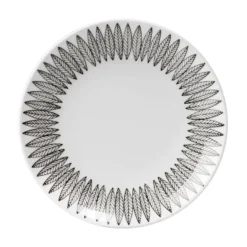 Svart Salix tallrik, Ø 22 cm