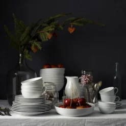Swedish Grace assiett 17 cm, 6-pack snö (vit)