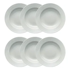 Swedish Grace djup tallrik 25 cm 6-pack Dimma(grå)