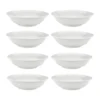 Swedish Grace djup tallrik Ø19 cm 8-pack - Snö (vit)