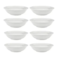 Swedish Grace djup tallrik Ø19 cm 8-pack - Snö (vit)