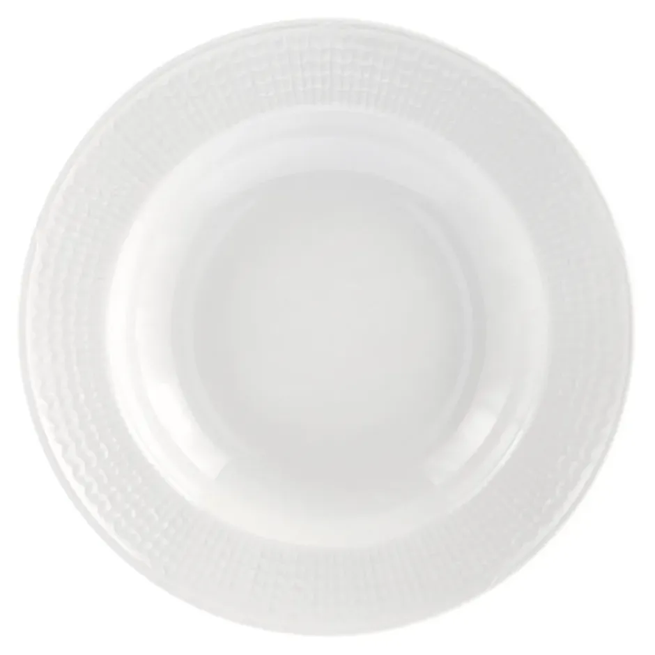 Swedish Grace djup tallrik Ø25 cm, snö (vit)