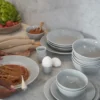 Swedish Grace djup tallrik 19 cm 6-pack Dimma(grå)