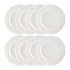 Swedish Grace tallrik Ø27 cm 8-pack - Snö (vit)