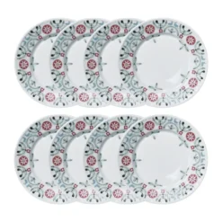 Swedish Grace Winter assiett Ø17 cm 8-pack - Vit