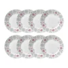 Swedish Grace Winter tallrik Ø21 cm 8-pack - Vit