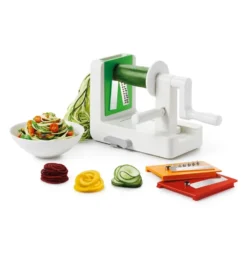 Tabletop grönsakssvarv Spiralizer, Grön