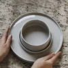Taper frukostset 12 delar - Ljusgrå