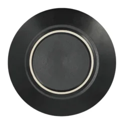 Terra assiett, Svart stengods, Ø22 cm