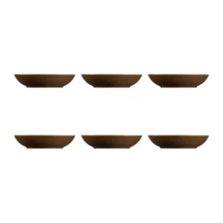 Terra djup tallrik Ø21,2 cm 6-pack, Earth Brown