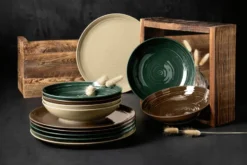 Terra djup tallrik Ø21,2 cm 6-pack, Moss Green