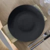 Terra mattallrik, Svart stengods, Ø26,5 cm