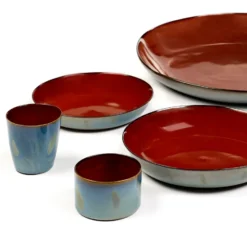Terres de Rêves assiett 17,5 cm, Rust-smokey blue