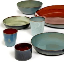 Terres de Rêves tallrik 21 cm, Smokey blue-dark blue