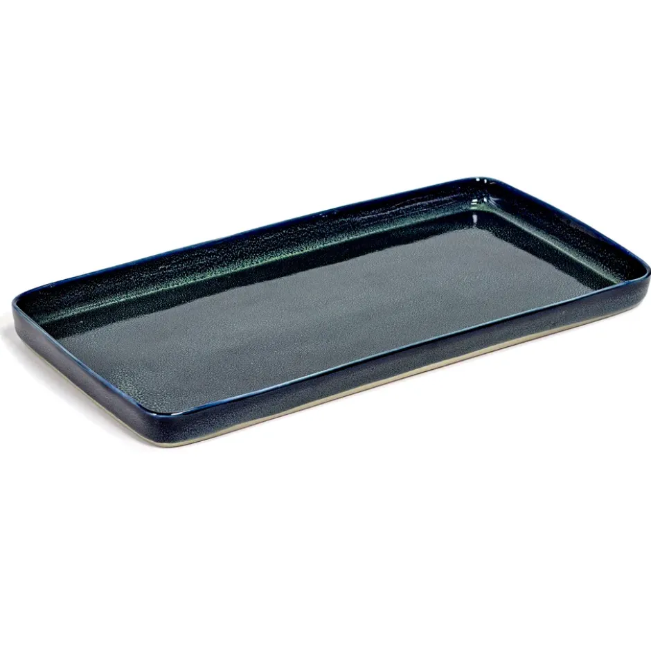 Terres de Rêves tallrik 18x37 cm, Dark blue