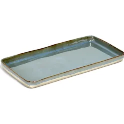 Terres de Rêves tallrik 18x37 cm, Smokey blue