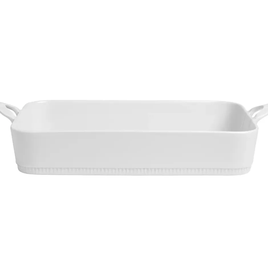 Toulouse lasagnefat vit med handtag, Vit
