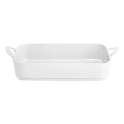 Toulouse ugnsform vit, 18x31 cm