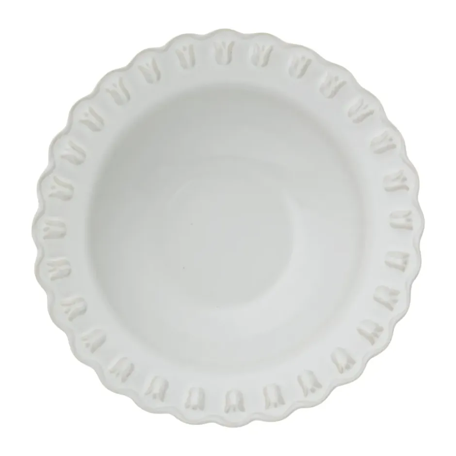 Tulipa djup tallrik small Ø17 cm 2-pack, White