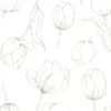 Tulipa servetter 33x33 cm 18-pack, White