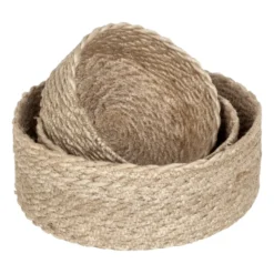 Twisted brödkorg 3-pack, Natur-grå