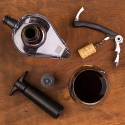 Vacuvin wine saver gift pack, Svart