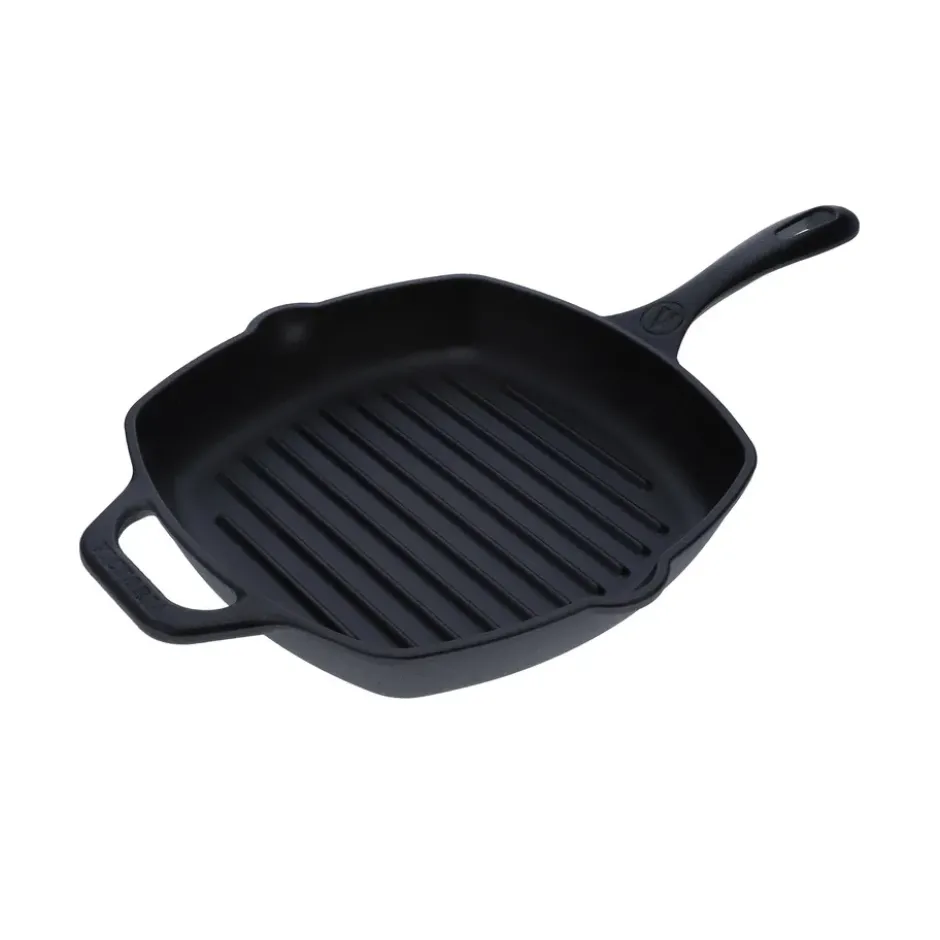 Victoria fyrkantig grillpanna gjutjärn enameled, 44,1x28,4 cm