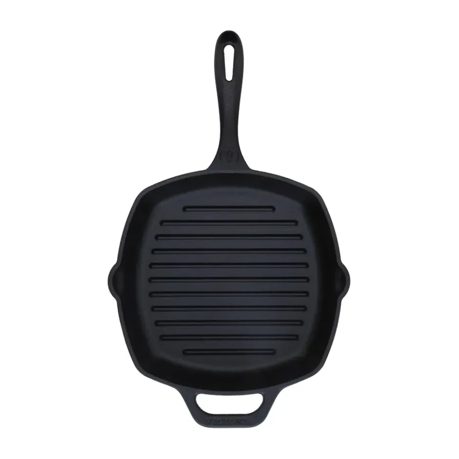 Victoria fyrkantig grillpanna gjutjärn enameled, 44,1x28,4 cm