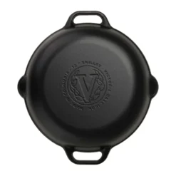 Victoria gjutjärnspanna två handtag pre seasoned, Ø33 cm