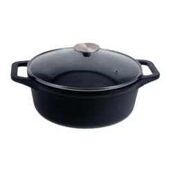 Victoria gryta gjutjärn glaslock pre-seasoned, 3,8 L