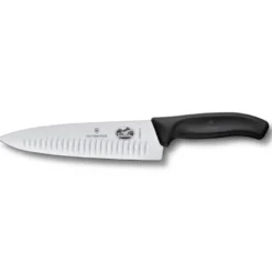 Victorinox kockkniv räfflad 20 cm, Svart
