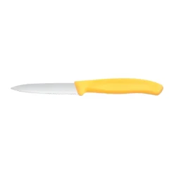 Victorinox Swiss Classic skalkniv tandad 8 cm, Gul