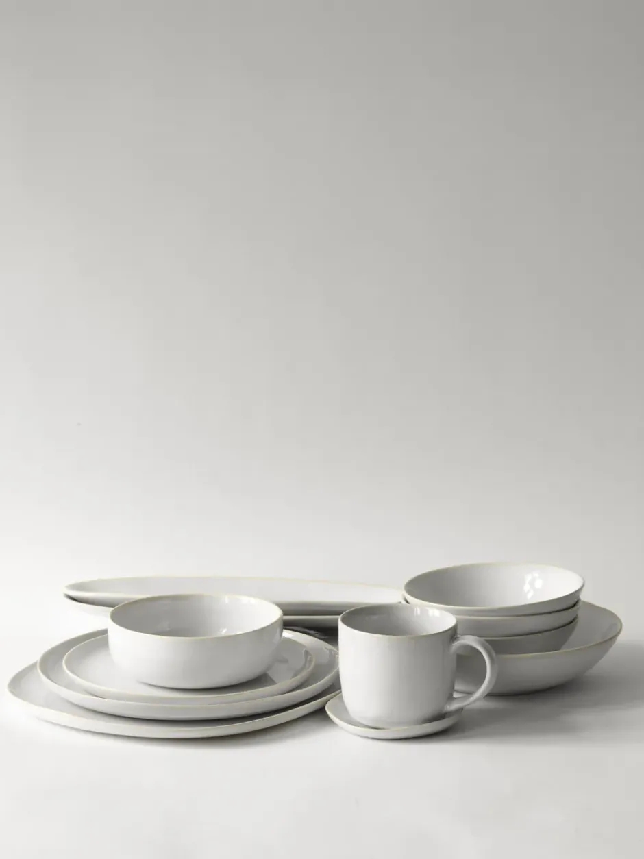 Vince tallrik 22 cm, Vit